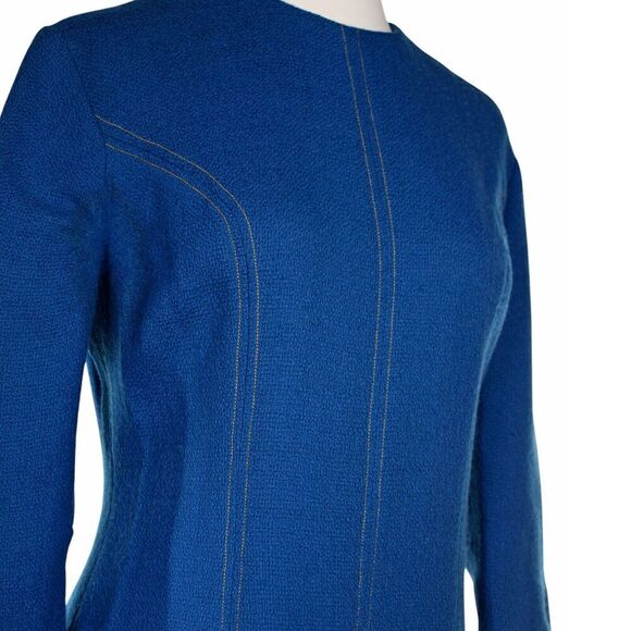 Vintage A Line Dress Parfait Original w Top Stitching Metal Zip Size M - Hey Viv - Picture 2 of 7